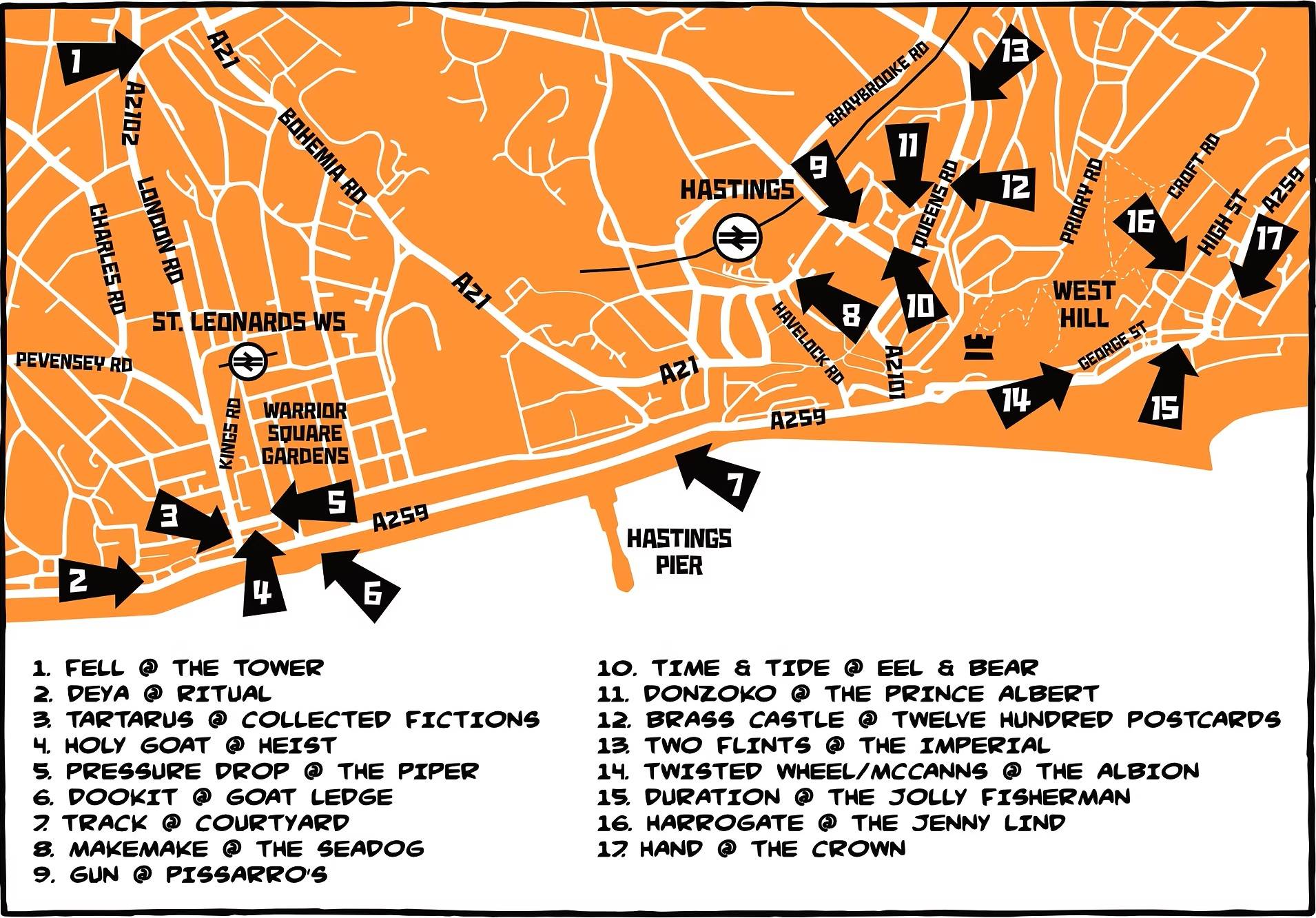 Tap Takeover Venue Map