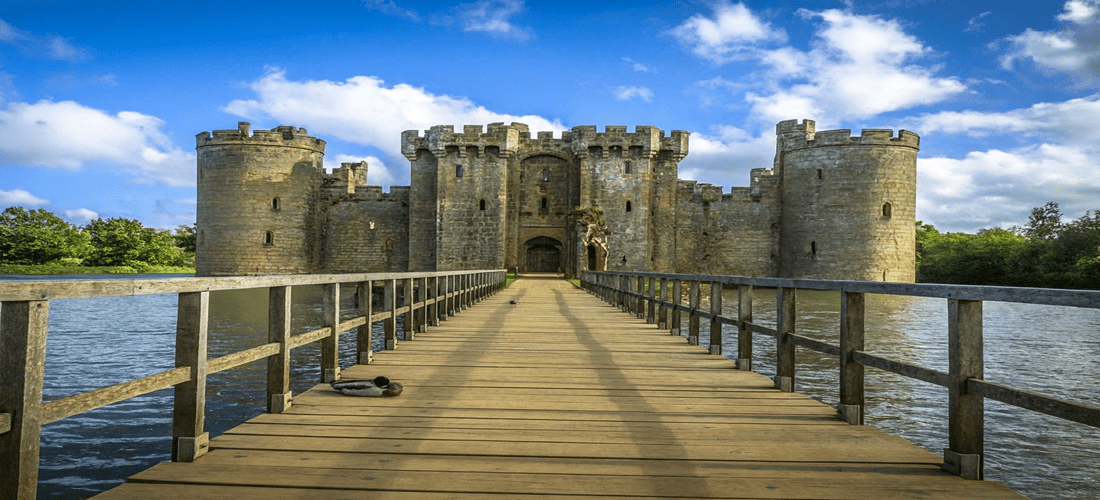 Bodiam Castle moat bridge