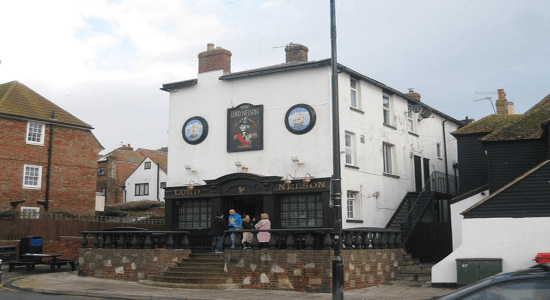 Lord Nelson pub Hastings Old Town traditional local pub with fishing community links