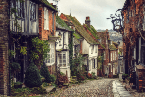 Cobbled Street In Rye East Sussex