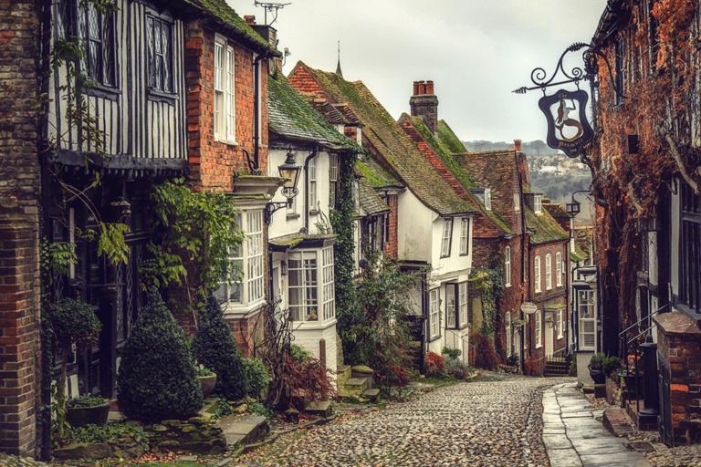 Cobbled Street In Rye East Sussex