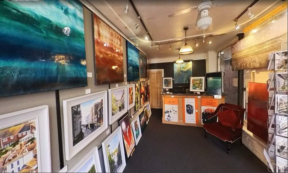 Gallery 53 interior in Hastings Old Town