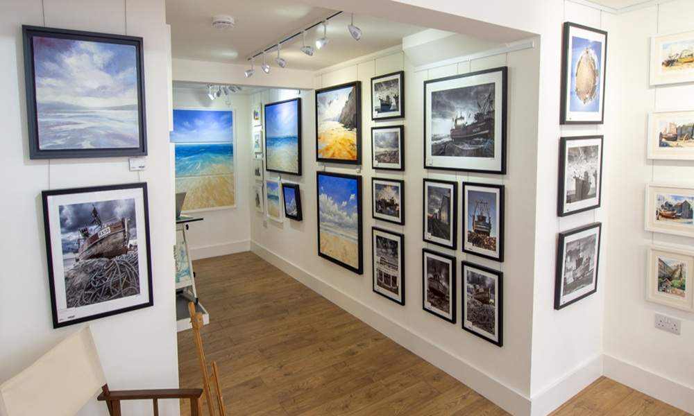 Rebel Art Gallery interior in Hastings