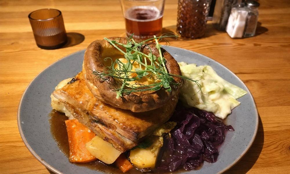 Sunday roast beef at the Stag Inn