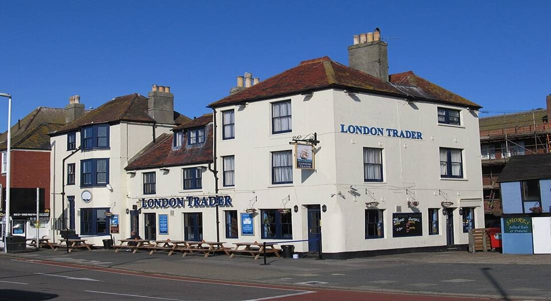 Exterior of The London Trader on East Parade in Hastings Old Town